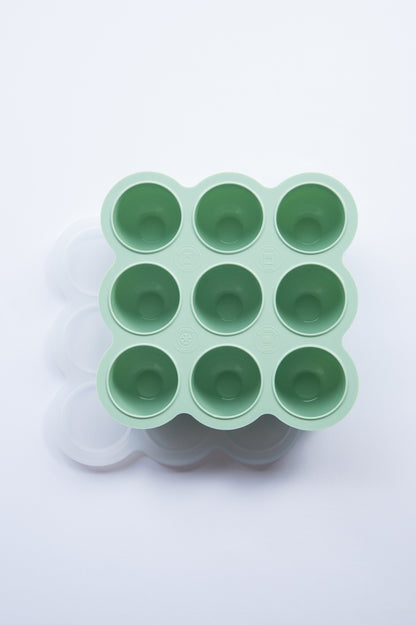 Sage 9 pod food grade silicone storage tray with clear lid